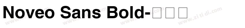 Noveo Sans Bold字体转换
